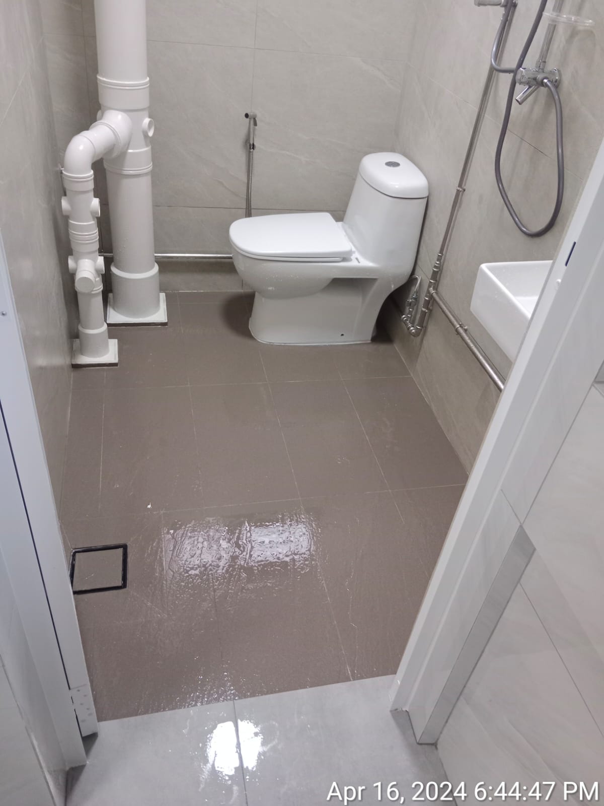 Installing new basin mixer tap